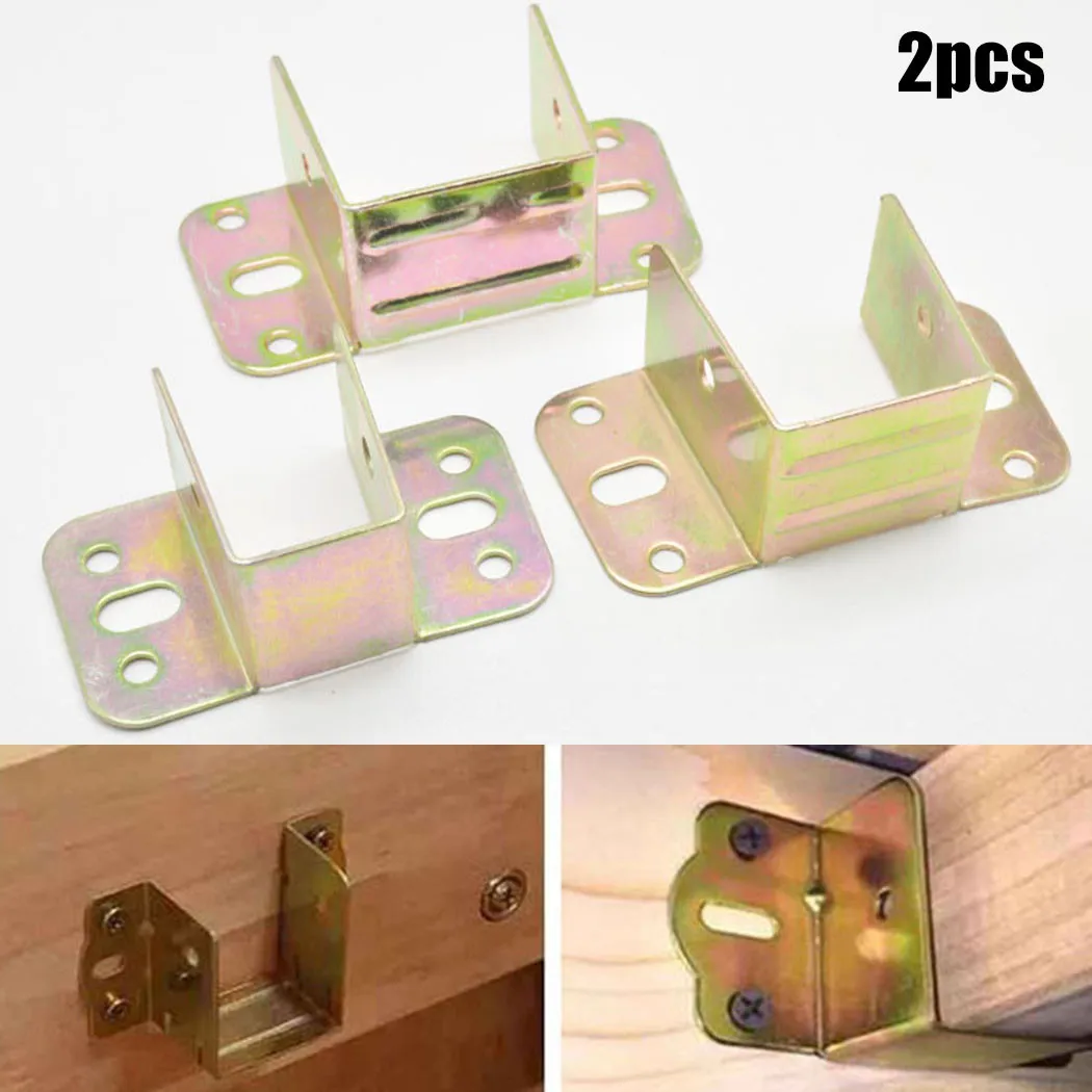 Furniture Hardware Manufacturers - 2 stücke U Förmigen Metall Bett