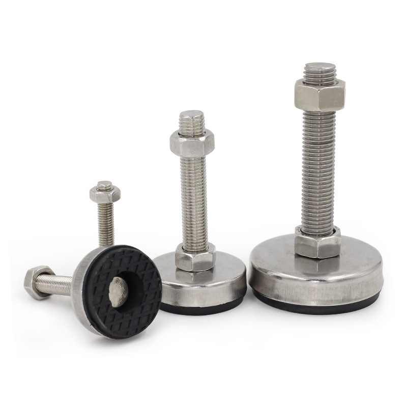 Furniture Hardware Screws - Feste Gummi-Dämpfungspolsterfüße aus Edelstahl 304, mit