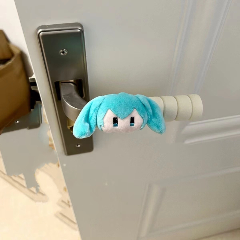 Door Handle Bar - Hatsune Miku Türgriff-Schutzhülle, Anti-Kollisions-Pad, Ziehgriff, niedliche