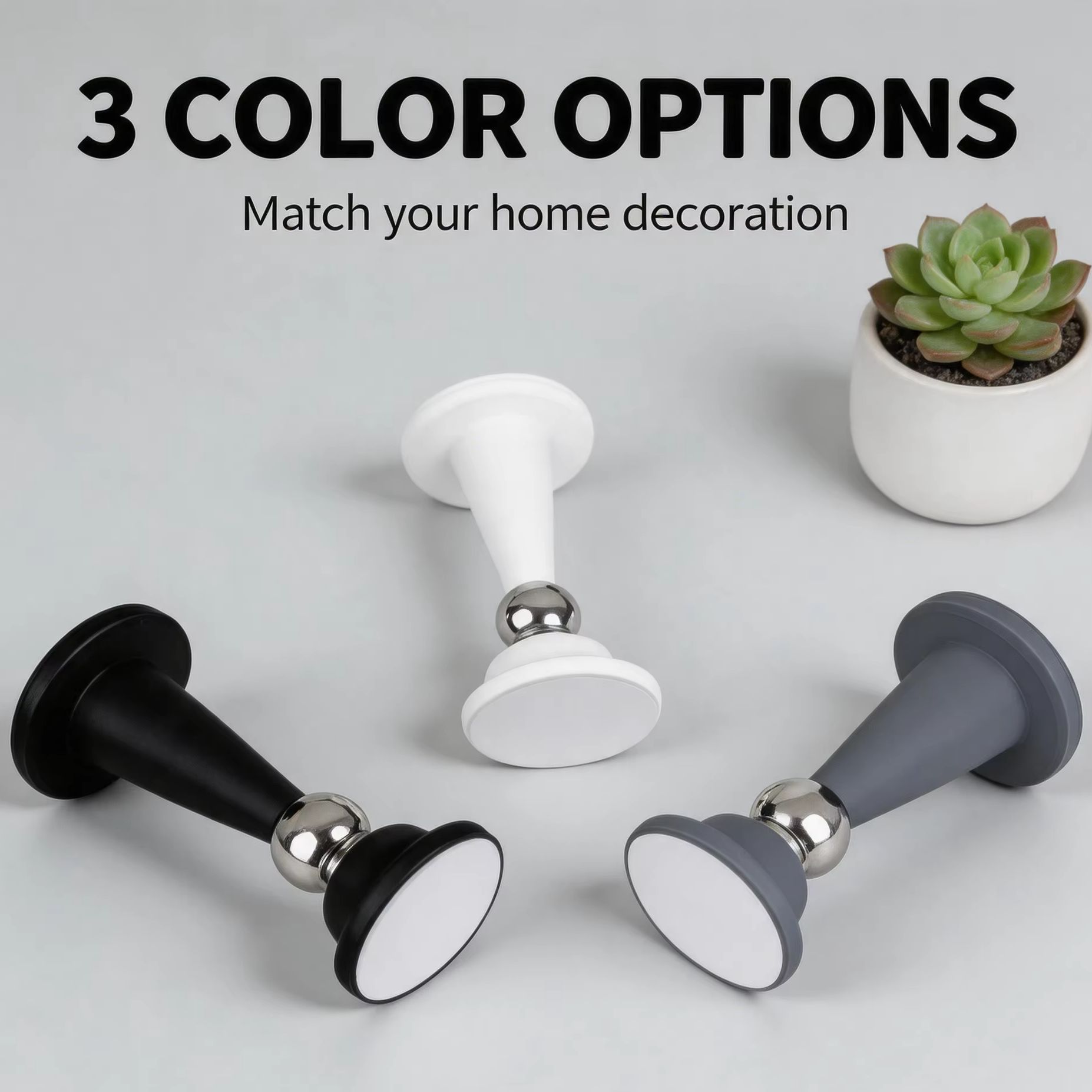 Furniture Hardware And Fittings - Silikon-Türstopper ohne Bohren / Zubehör für