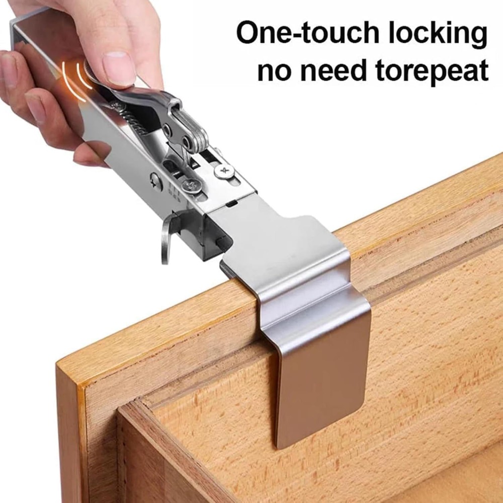 Drawer Organizer Peg - Schnell zu installierende Schubladenfront-Installationsklemmen, Schrank-Schubladenklemmen, universelle