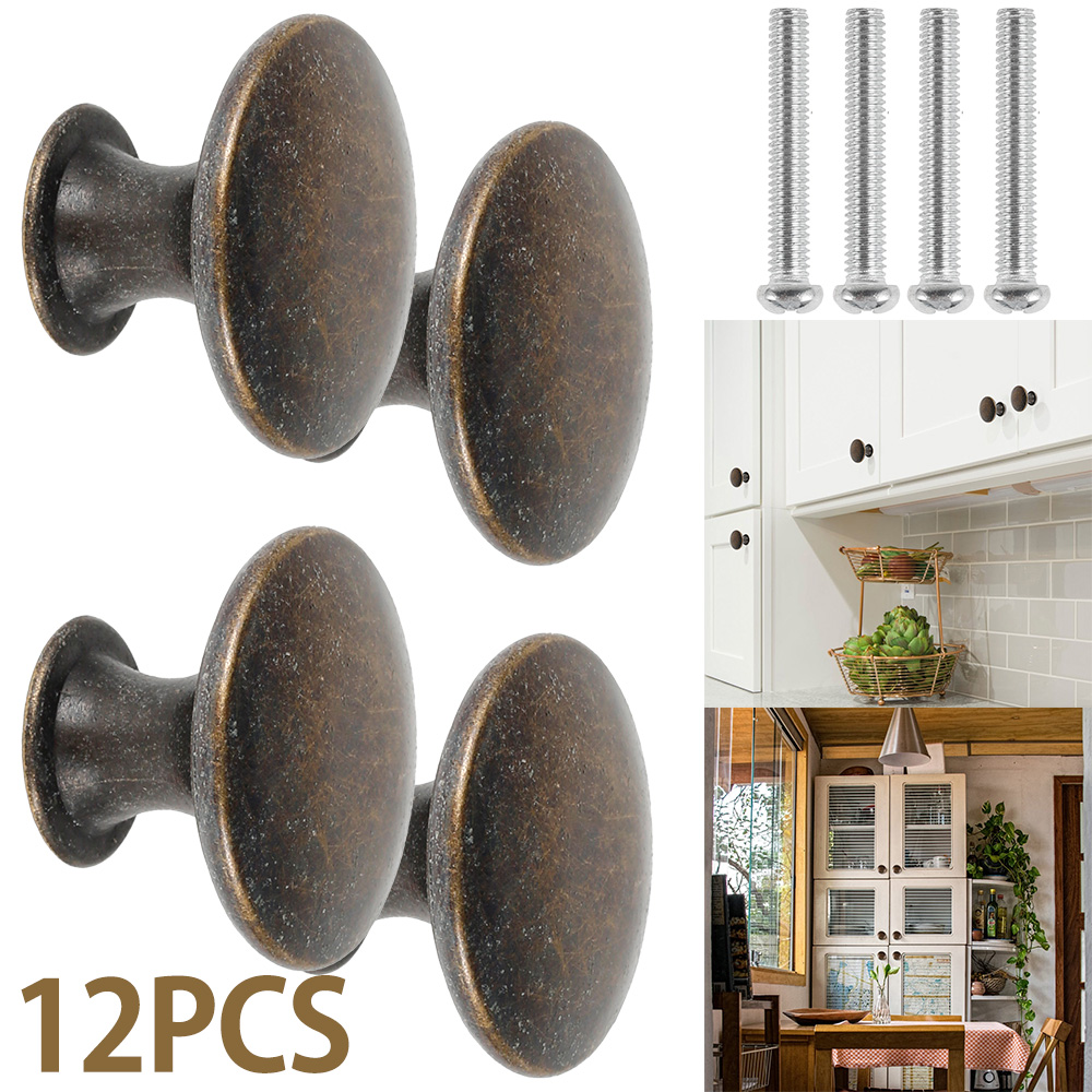 Furniture Hardware And Fittings - 12 Stück Retro-Zuggriffe in Bronzeton aus