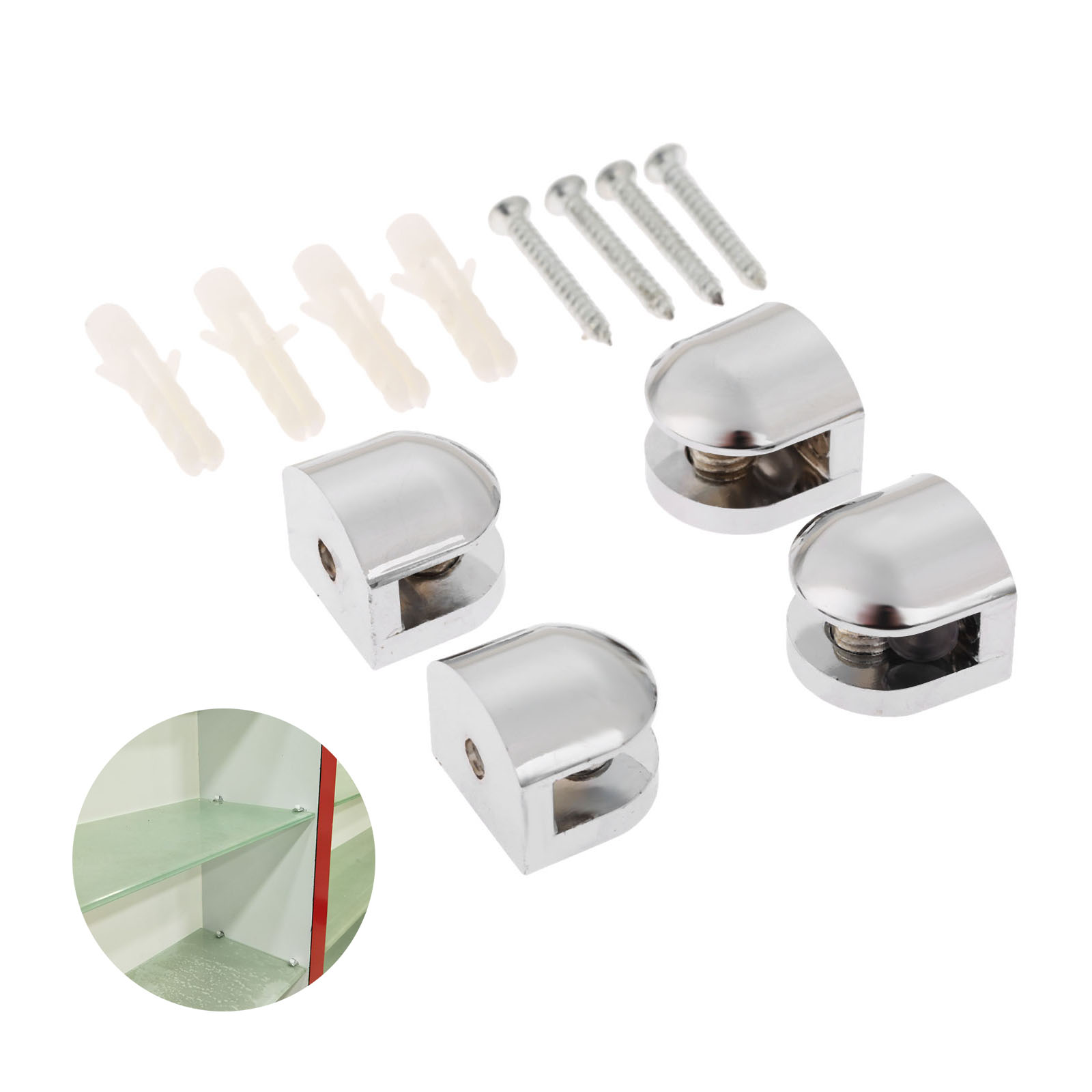 4 Stück/Set verstellbare Glasr – Furniture Hardware Screws Bewertung und Preis