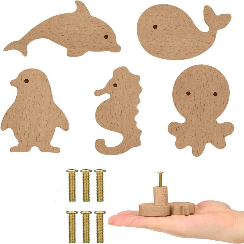 Kreative Meer Tier Form Holz G – Furniture Hardware Restoration Bewertung und Preis