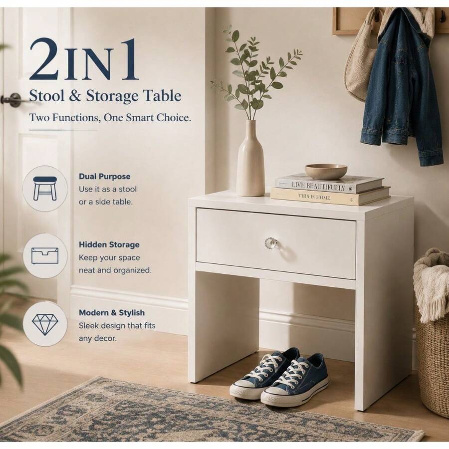 2-in-1 Aufbewahrungshocker & N – Furniture Hardware Design Bewertung und Preis