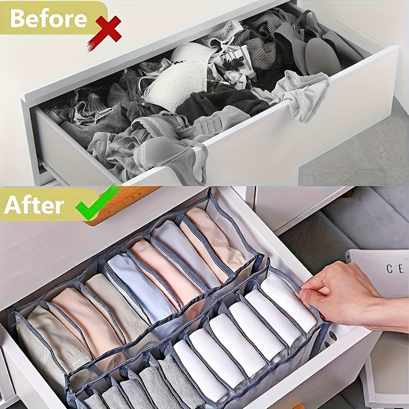 7-teiliger Unterwäsche-Organiz – Drawer Organizer Peg Bewertung und Preis