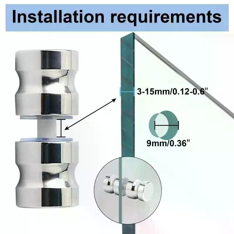 Stilvoller Duschglas-Türgriff, – Door Handle Bar Bewertung und Preis