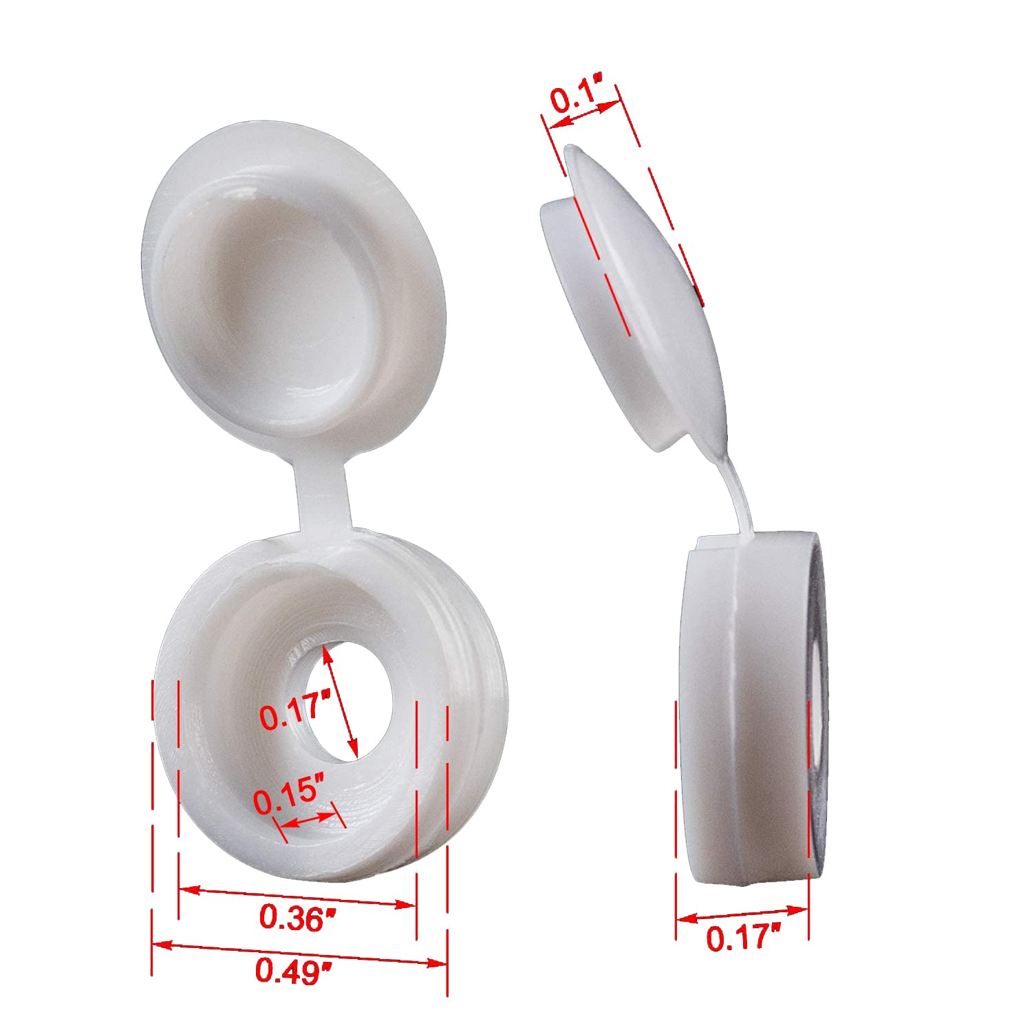 Weiß Klapp Kunststoff Schraube – Furniture Hardware Screws Bewertung und Preis