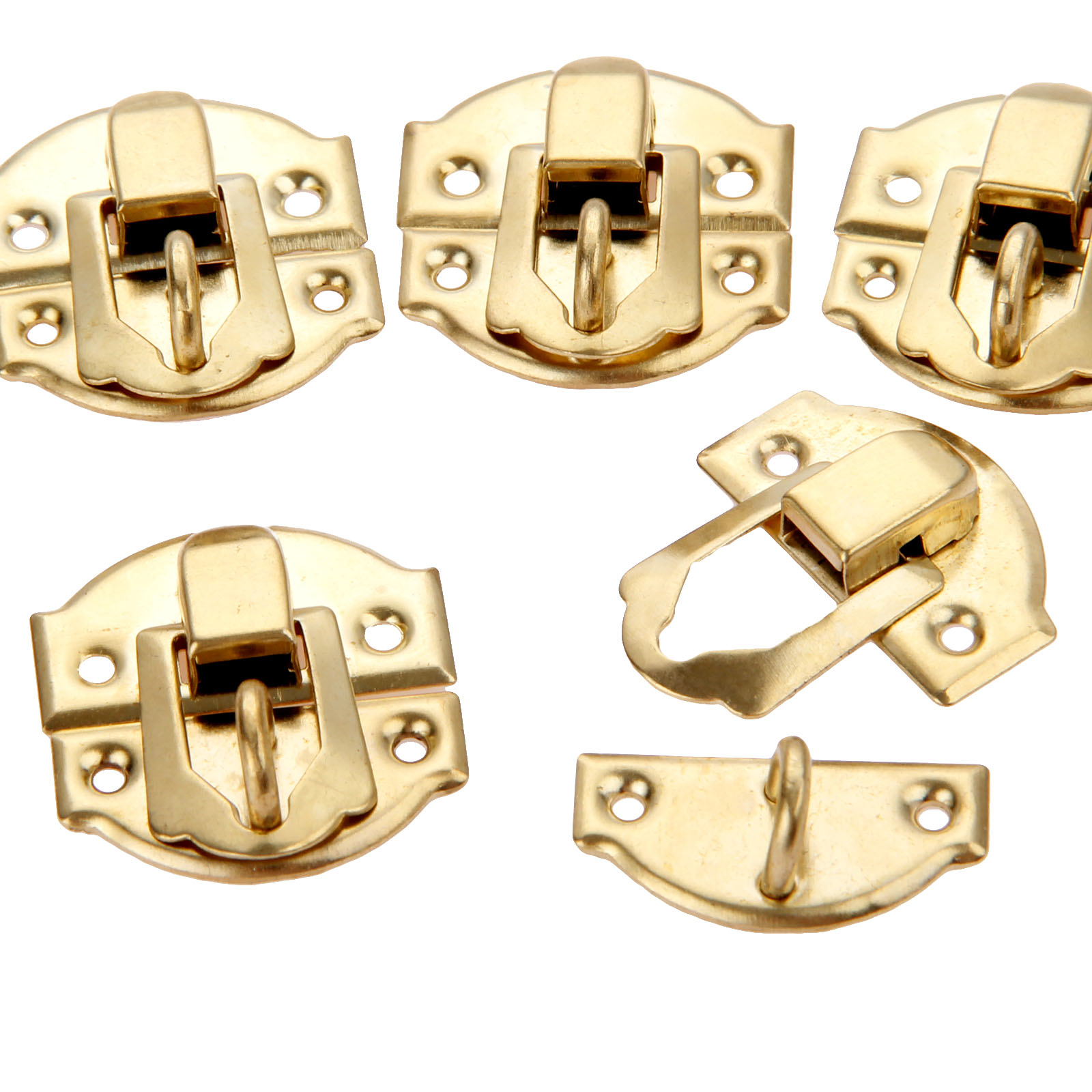10 Stück goldene Box-Verriegel – Furniture Hardware Screws Bewertung und Preis
