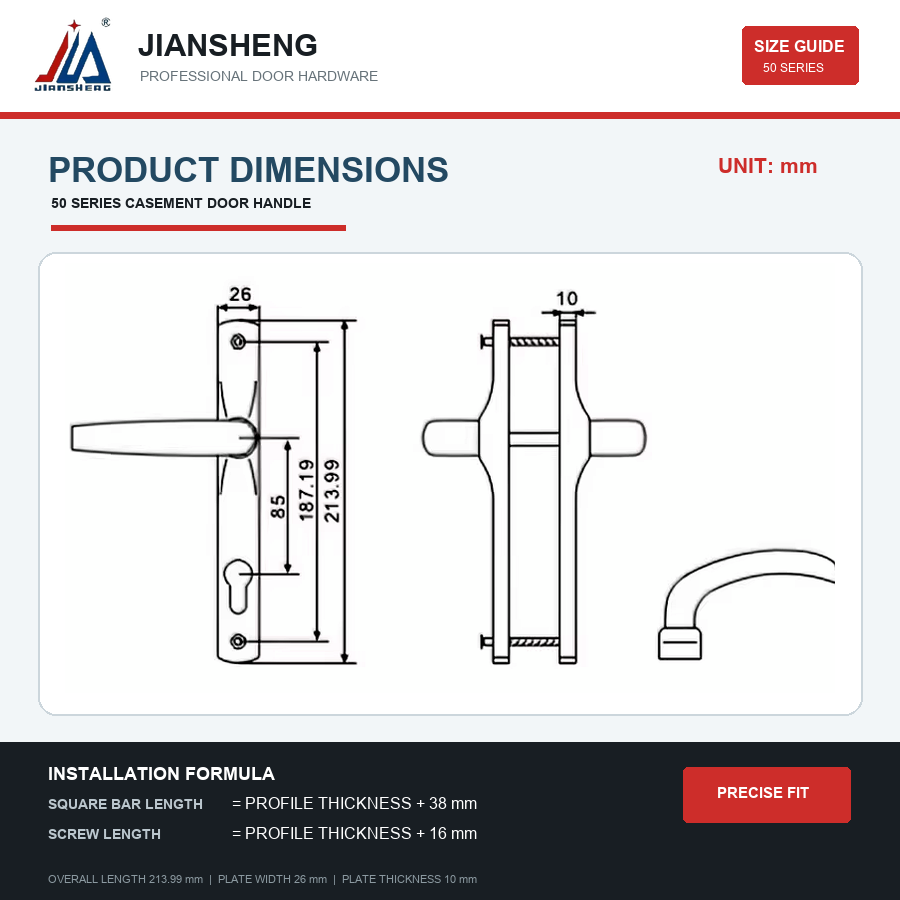 Doppelseitiger Schiebetürgriff – Door Handle Bar Bewertung und Preis