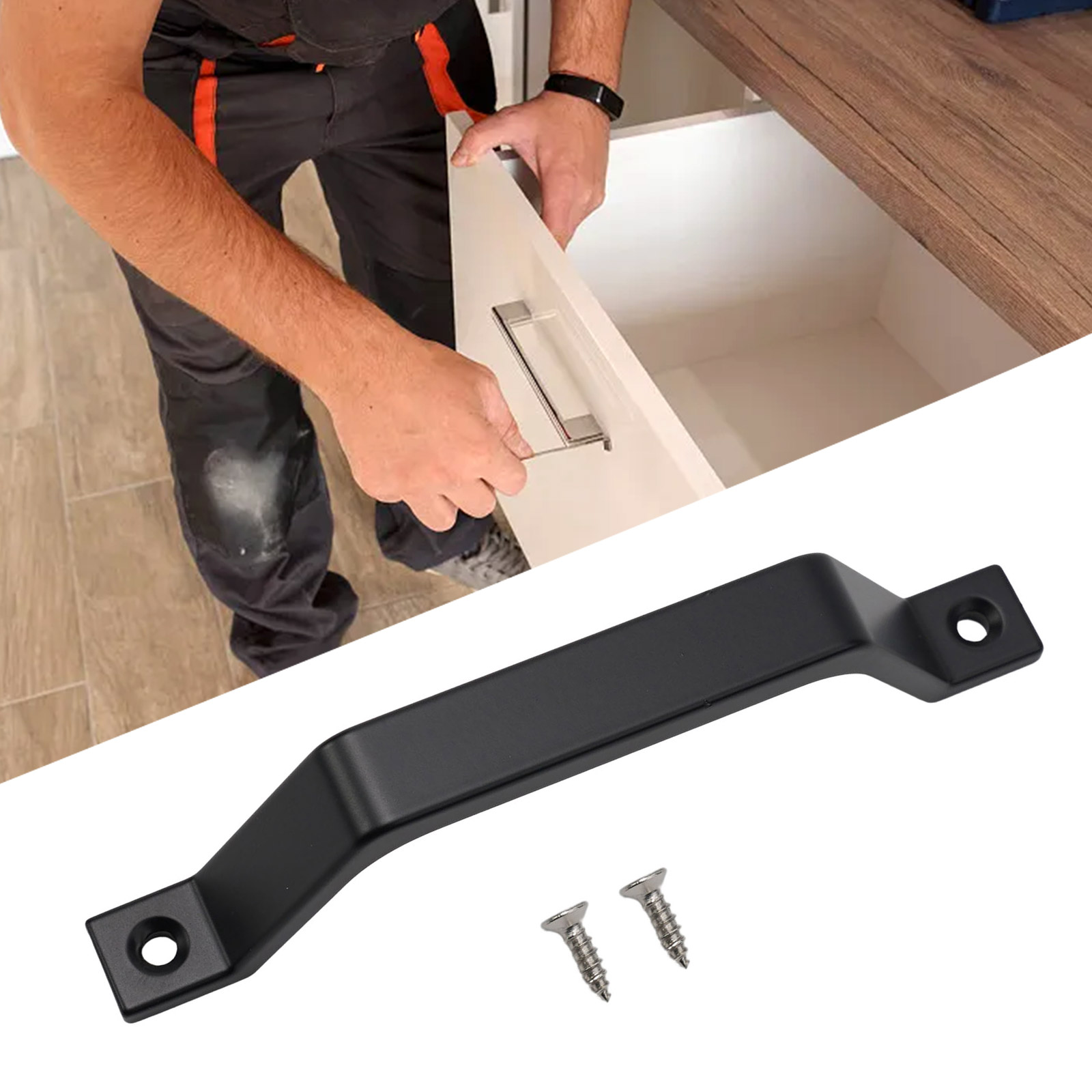 1pc Schiebe Scheune Tür Griff  – Furniture Hardware Screws Bewertung und Preis